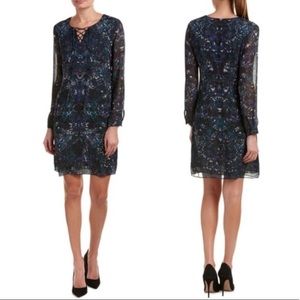 Cabi Noel Eternity Damask Print Shift Dress